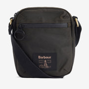 Barbour Field Waxed Crossbody Olive/Black Bag One Size Bag product image with Barbour