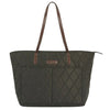 Barbour Quilted Tote Bag in Olive