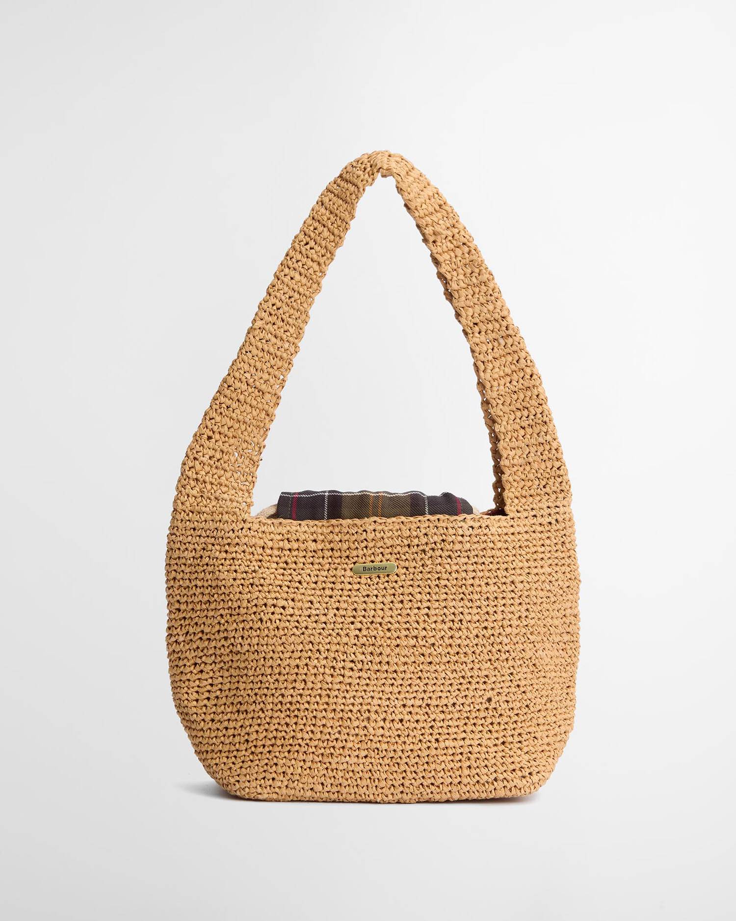 Barbour Lily Woven Tote Bag In Natural One Size