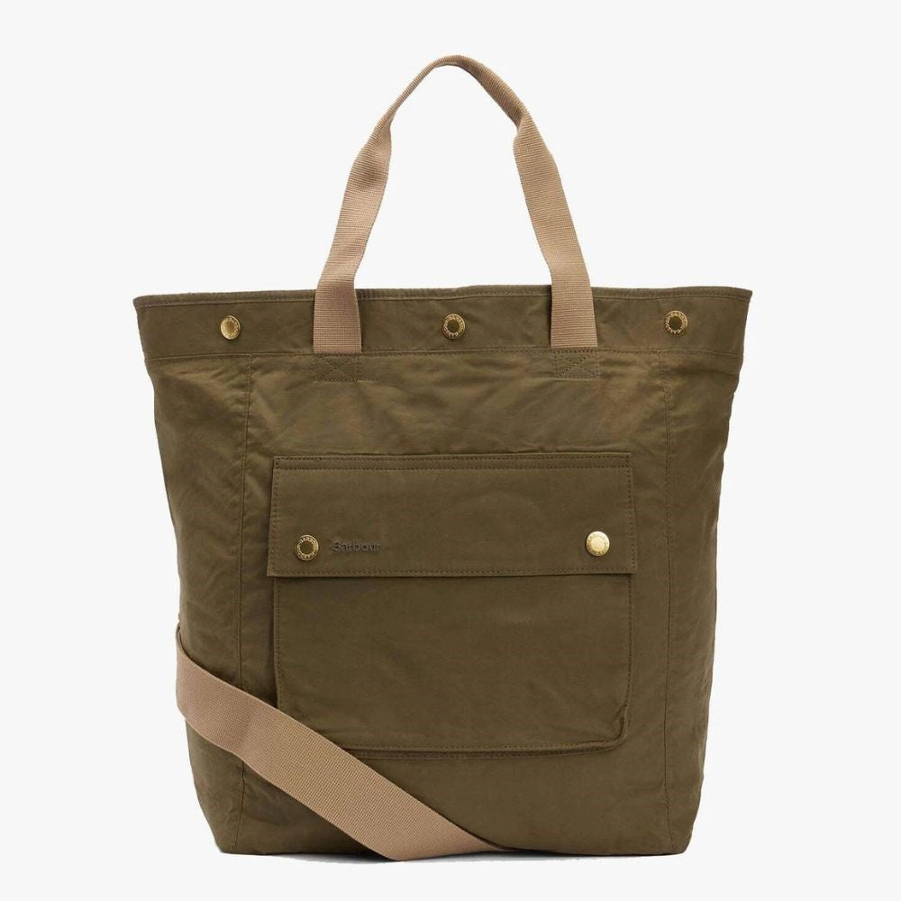 Barbour Transport 3-Way Tote Bag In Dusky green One size