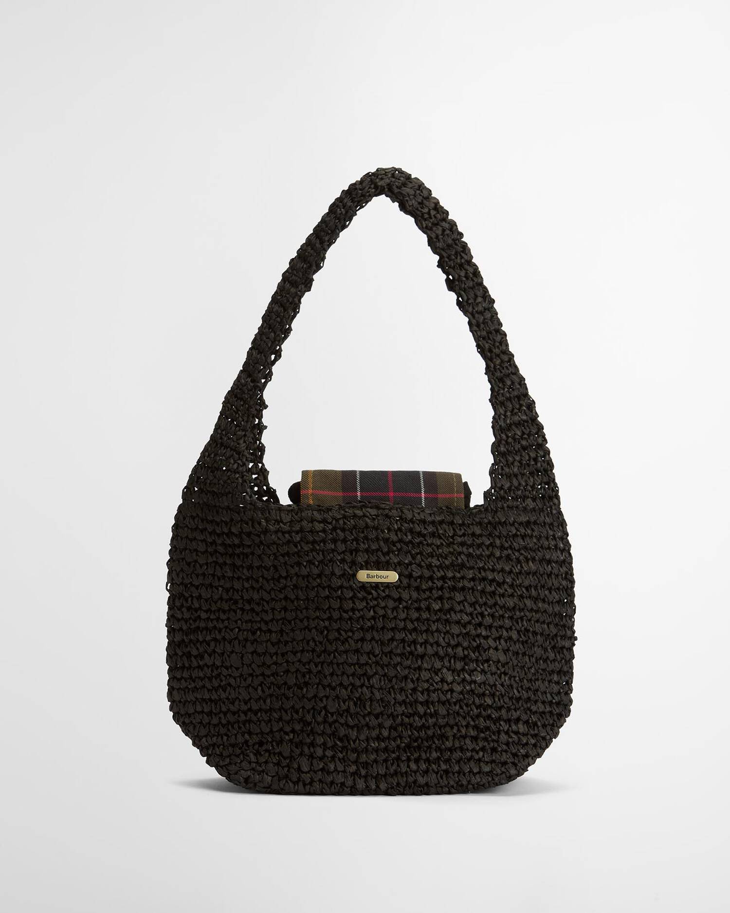 Barbour Lily Woven Tote Bag In Black One Size