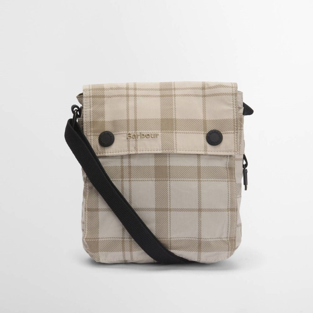 Barbour Transport Crossbody Bag Mist Tartan One Size