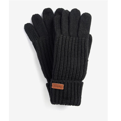 Barbour Saltburn Knitted Gloves Classic Black One Size