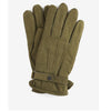 Barbour Insulated Leather Gloves Olive Size M