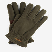 Barbour Coalford Fleece Gloves Olive Gloves product image with Barbour