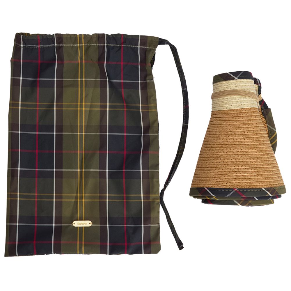 Barbour Elsdon Packable Visor Natural/Classic One Size