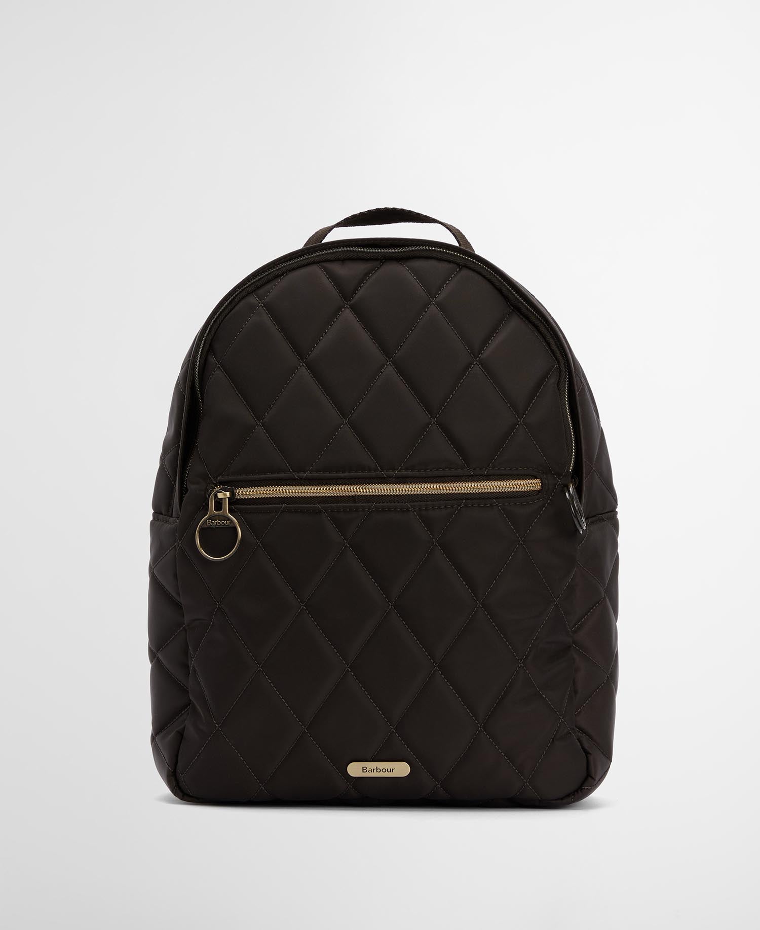 Barbour Quilted Backpack Olive Bag One Size