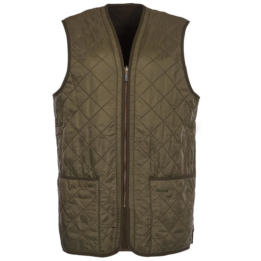 Barbour Men's Polarquilt Waistcoat Zip-in Liner Olive Size S product image with Barbour