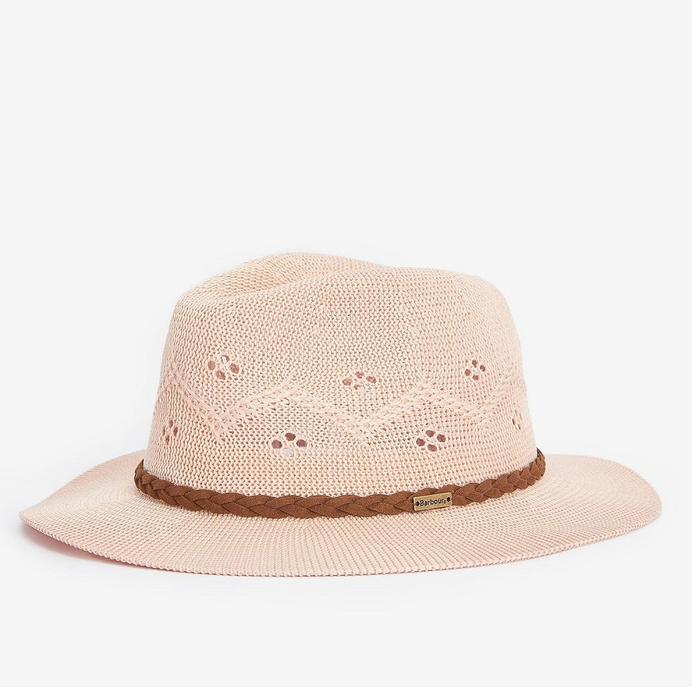 Barbour Flowerdale Trilby Hat In Primrose Pink Size S