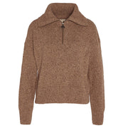 Barbour Lavensdale Half-Zip Honey Jumper product image with Barbour