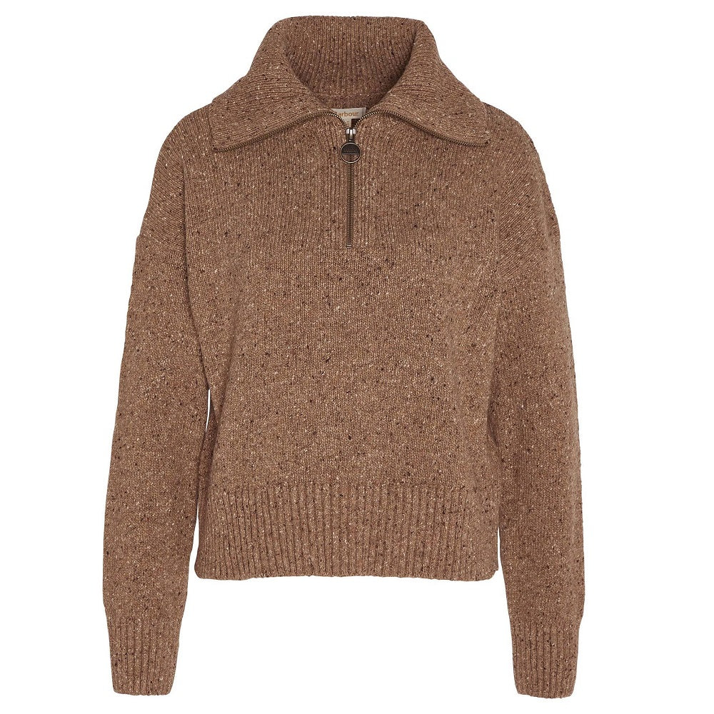Barbour Lavensdale Half-Zip Honey Jumper Size US 8