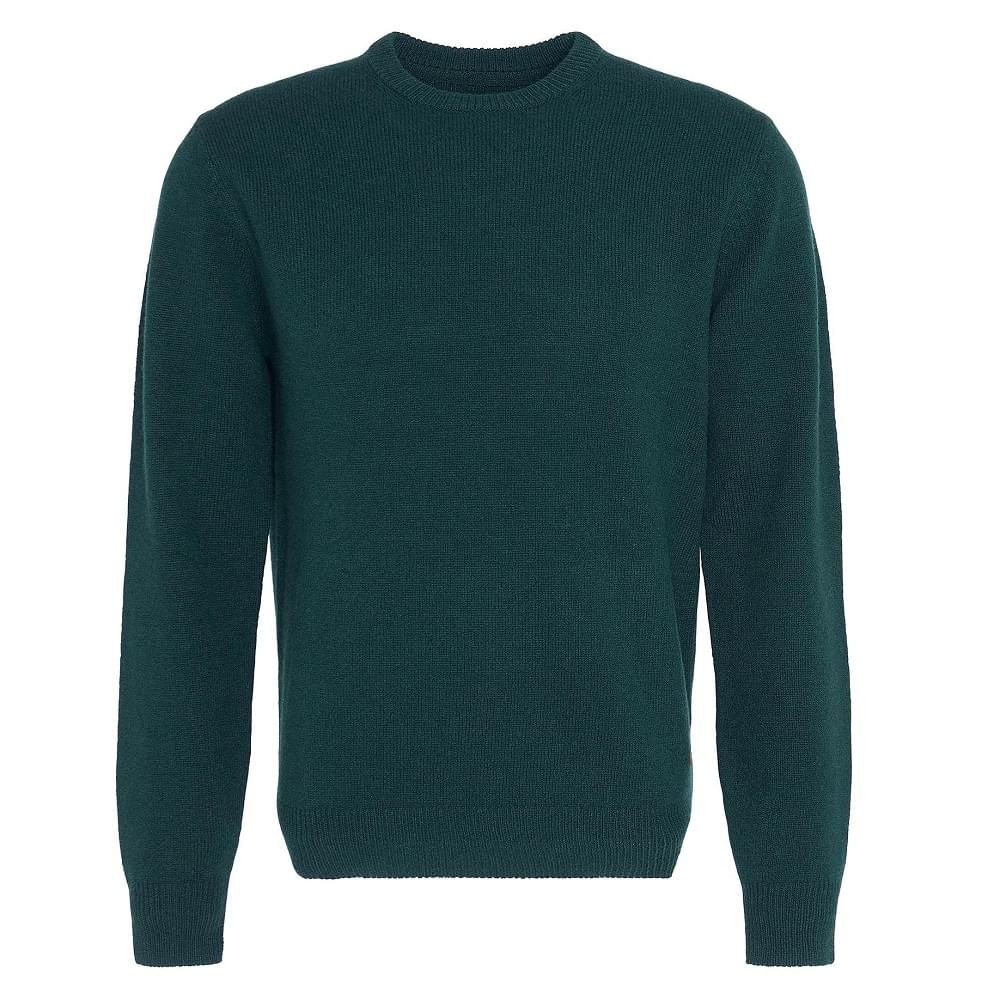 Barbour Essential Patch Crew Neck Evergreen Sweater product image with Barbour