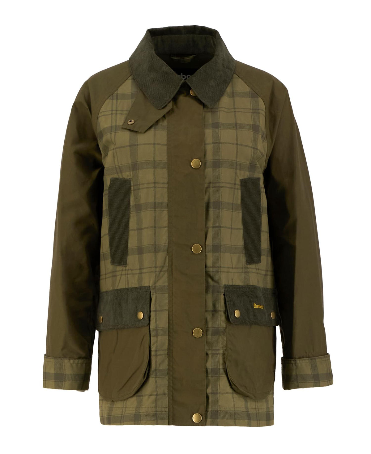 Barbour Modern Tartan Beadnell Casual Jacket in Dusky Green Tartan/Highland Olive Jacket product image with Barbour, Tartan, Highland