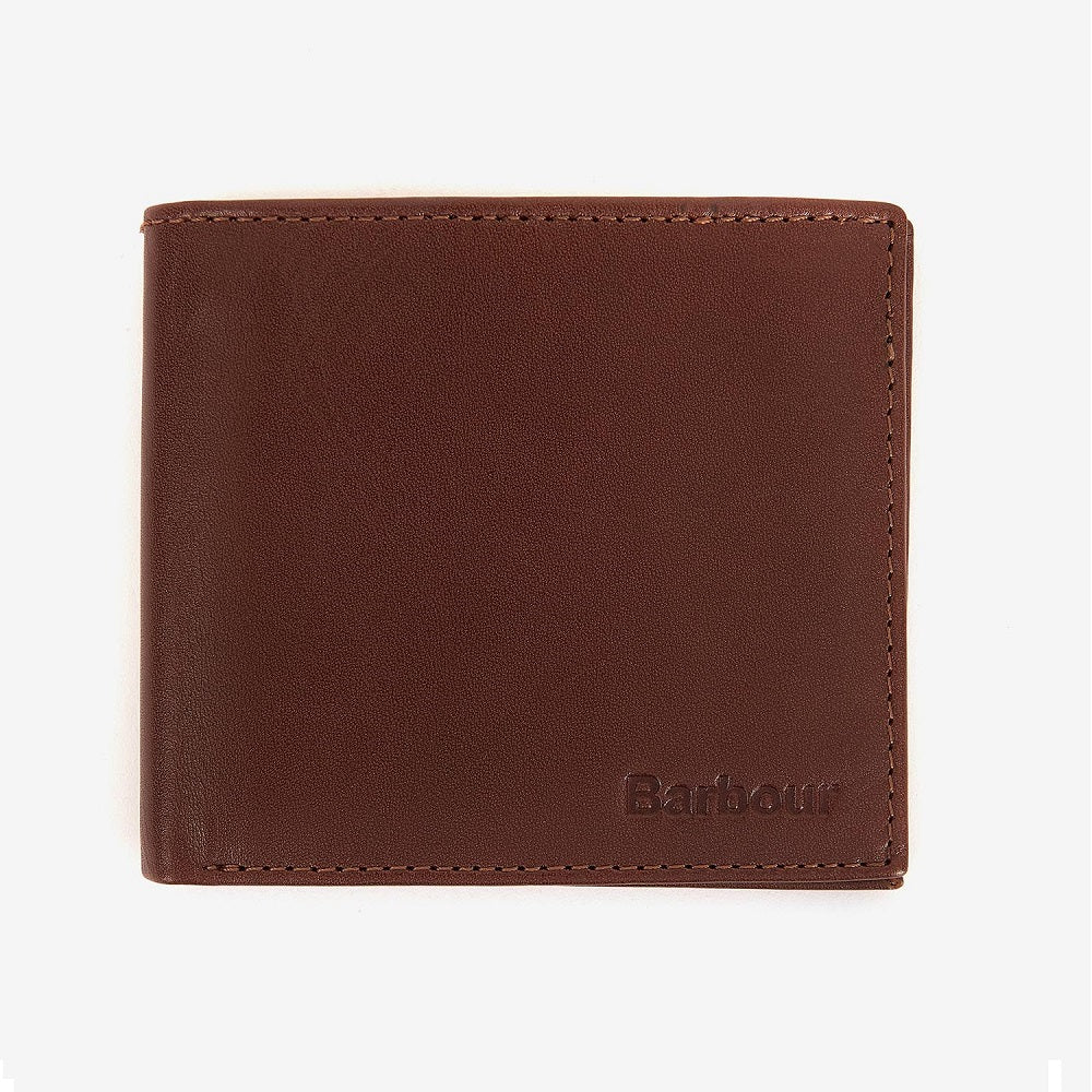 Barbour Colwell Leather Billfold Wallet In Brown/Classic Tartan One Size Wallet product image with Barbour, Tartan, Classic