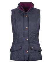 Barbour Cavalry Gilet Navy-Merlot Gilet product image with Barbour