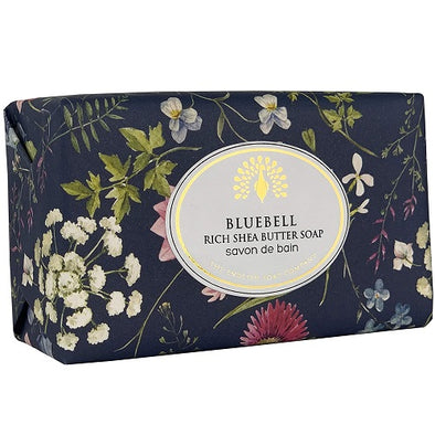 English Soap Bluebell Italian Wrapped Shea Butter Soap 200g