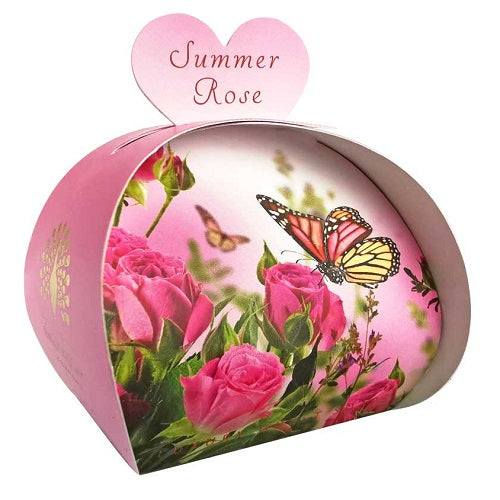 English Soap Summer Rose Luxury Guest Soaps, 3pk x 20g