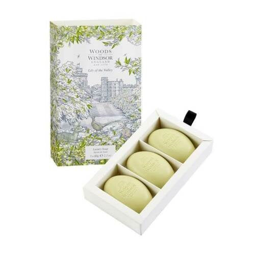 Woods of Windsor Lily of the Valley Luxury Soap 3pk x 60g