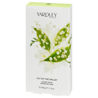 Yardley Lily of the Valley Luxury Soap 3 x 100g Bars