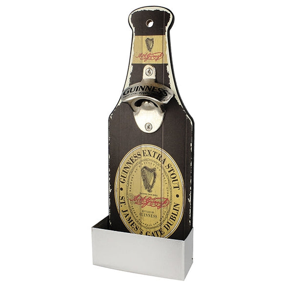 Guinness Nostalgic Wall Mounted Opener and Cap Catcher