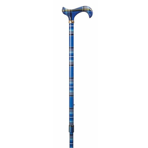 Classic Canes Fashion Derby Blue Tartan
