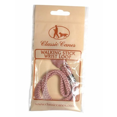 Classic Canes Walking Stick Wrist Loop Cord Color Pink