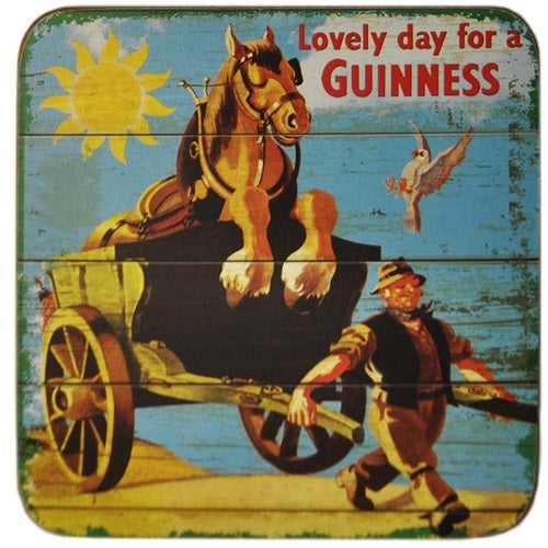 Guinness Horse & Cart Coaster