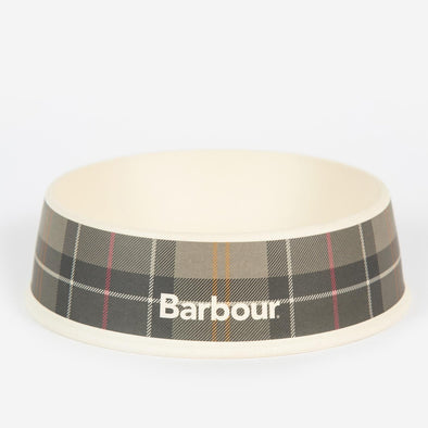 Barbour Tartan Dog Bowl In Classic Tartan