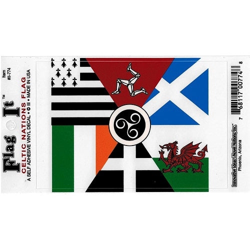Flag it Decal Celtic Nations Flag