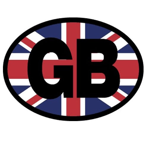 Flag it Decal Oval Reflective Great Britain on Flag