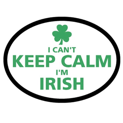 Flag it Decal Oval Reflective Keep Calm Irish