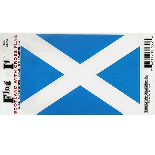 Flag it Decal Scotland W Cross Flag