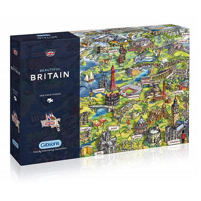 Gibsons Beautiful Britain Jigsaw Puzzle, 1000 Piece
