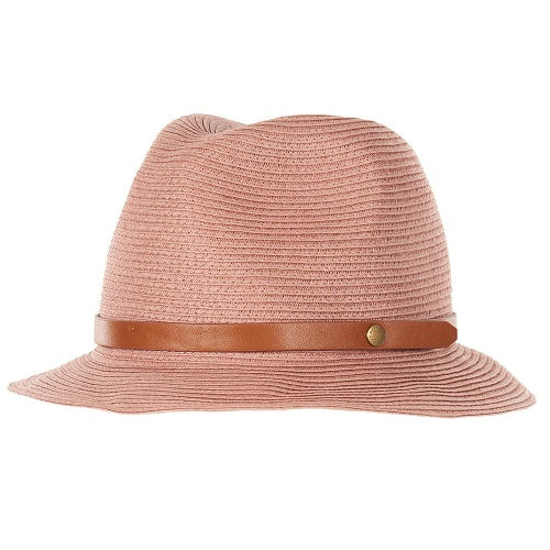 Barbour Heathfield Trilby Hat Dusty Pink Large