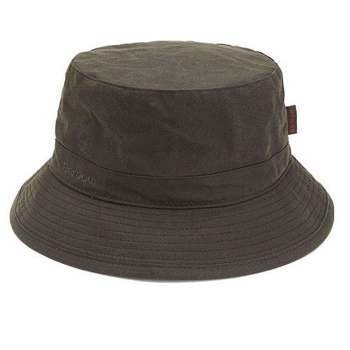Barbour Wax Bucket Hat Olive Size M