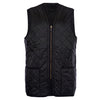 Barbour Polarquilt Waistcoat Zip-in Liner Black Size M