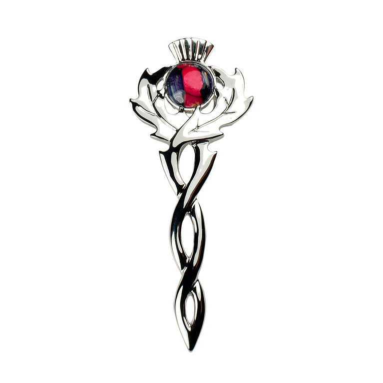 Heathergems Thistle Kilt Pin