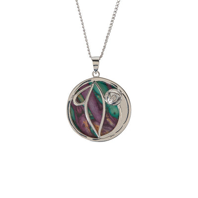 Heathergems Mackintosh Silver Plated Pendant