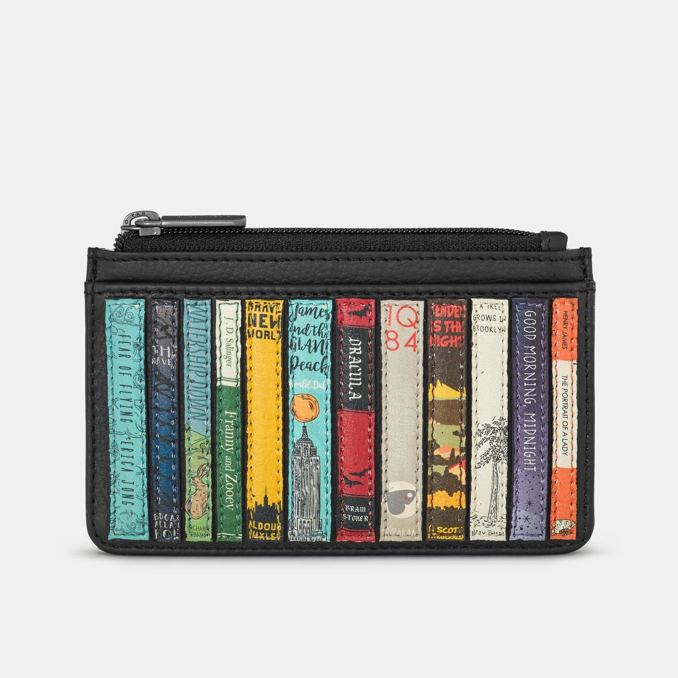 Yoshi Bookworm Black Leather Morton Card Holder