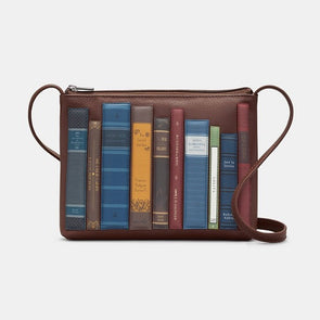 Yoshi Bookworm Brown Leather Cross Body Bag