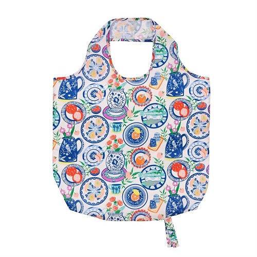 Ulster Weavers Roll-Up Bag - Mediterranean Plates