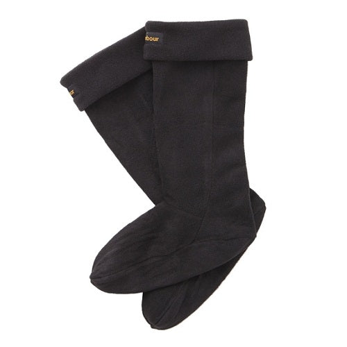 Barbour Fleece Wellington Socks Black Large