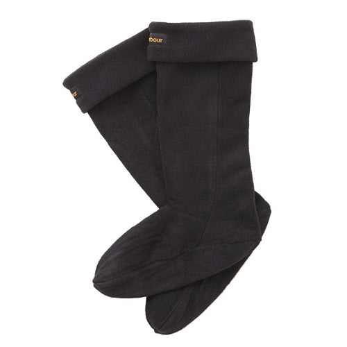 Barbour Fleece Wellington Socks Black Med