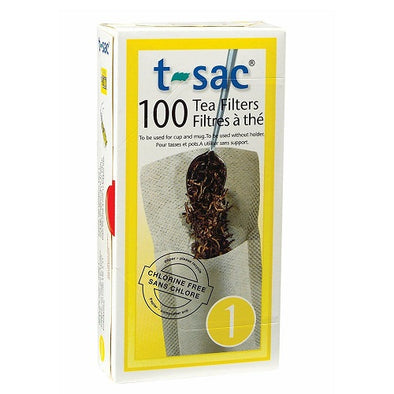 T-Sac Set of 100 Tea Filter Bags, Size #1