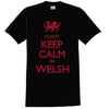 Gildan I Can't Keep Calm I'M Welsh Black w/Red T Shirt Large