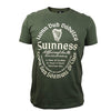Guinness Khaki Green Gaelic Lable Tee Shirt XXL