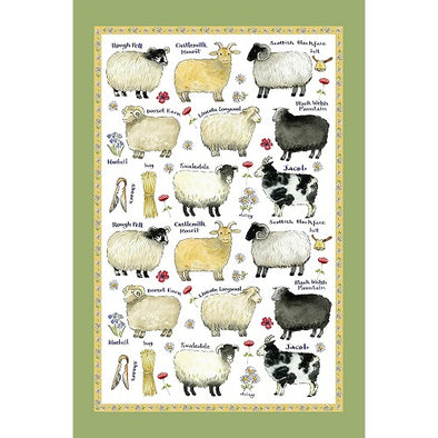 Samuel Lamont Sheep Breeds, Cotton Tea Towels