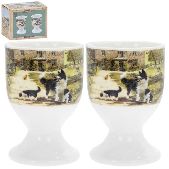 Collie & Sheep Egg Cups (Set of 2)