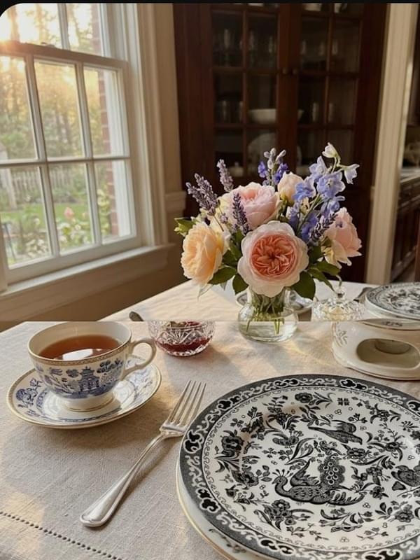 Burleigh Black Regal Peacock Medium Plate product image