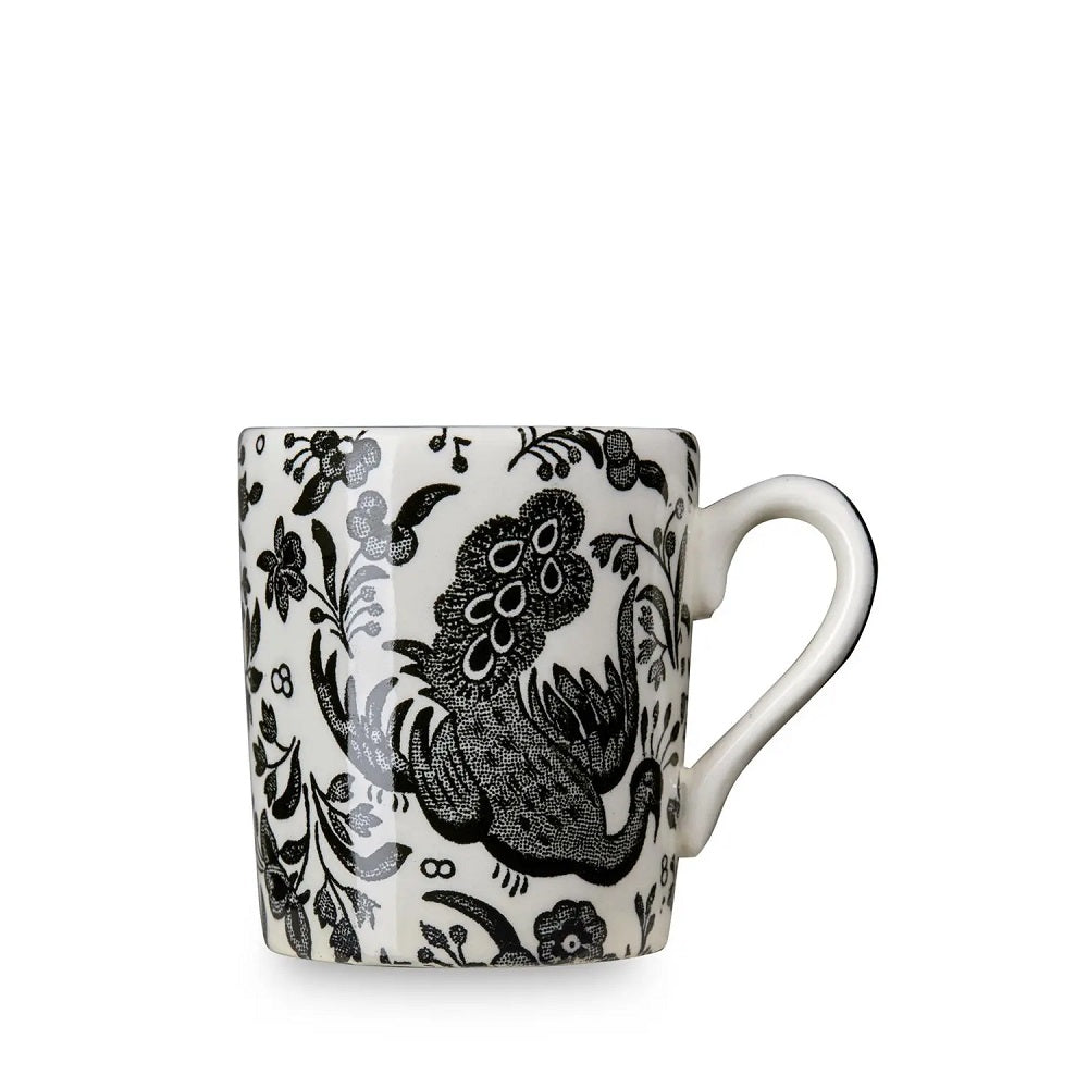 Burleigh Black Regal Peacock Espresso Cup